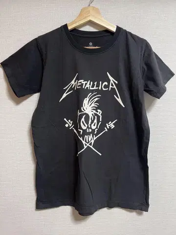 METALLICA 스컬 디자인 티셔츠 블랙