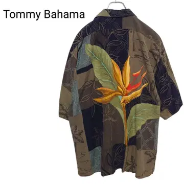 [ Tommy Bahama ] 오픈 카라 올 패턴 실크 셔츠 A-3811