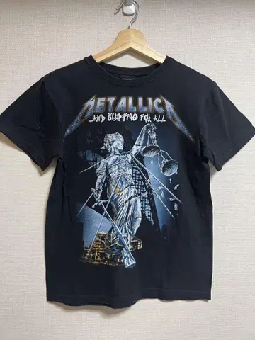 METALLICA 그래픽 티셔츠 S 사이즈 블랙