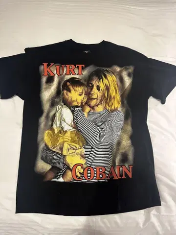 Kurt Cobain 추모 그래픽 티셔츠 XL