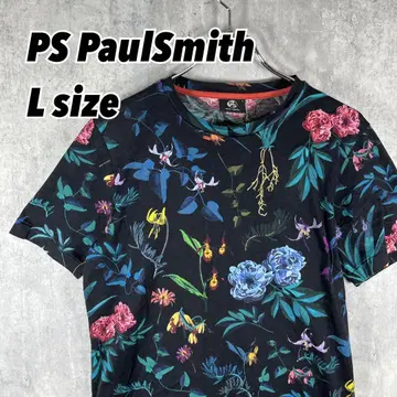 폴 스미스 PS PaulSmith 꽃무늬 티셔츠 블랙