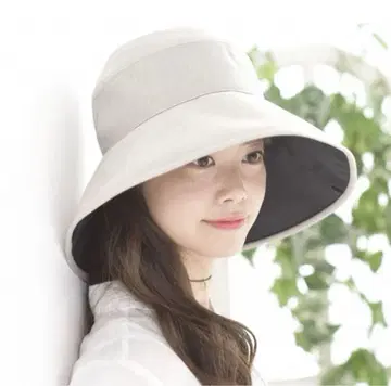 선배리어 완전 차광 모자 내추럴 햇 아이보리