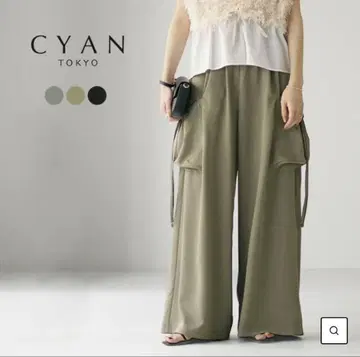 CYANTOKYO 셔링 포켓 배기 팬츠