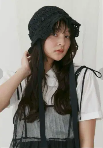 메리 제니 시스루 프릴 햇