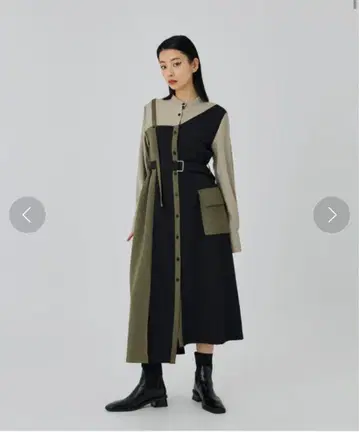 UNITED TOKYO 비자 리 콤비 원피스 S 유나이티드 도쿄