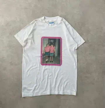 80s Hanes 빈티지 티셔츠 포토 티셔츠