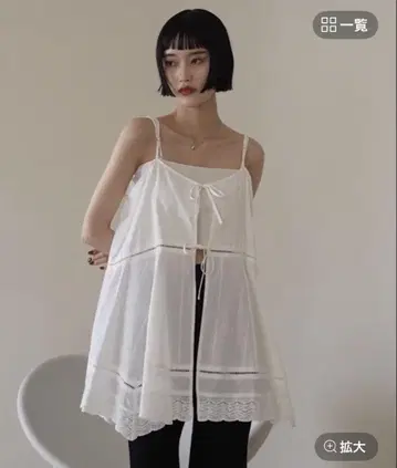 로리즈팜 2way 코튼 레이스 미니 원피스