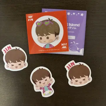 BTS Island 인더솜 스시로 피크 스티커 석진 진