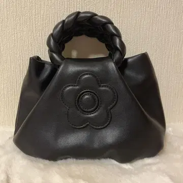 MARY QUANT 블레이드 핸들 데이지 배치 2WAY 미니 토트 백