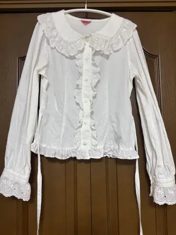 BABY 딸기 레이스 블라우스