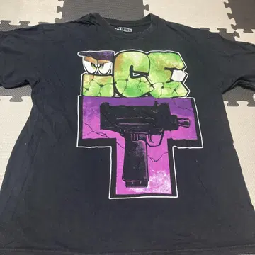ice-t x RHYME SYNDICATE/00's 티셔츠/블랙/XL