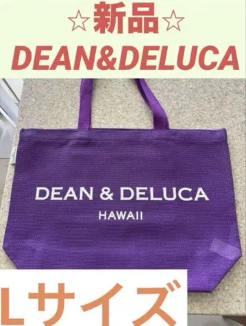 DEAN&DELUCA 토트백 하와이 한정판 2025 퍼플 L 사이즈
