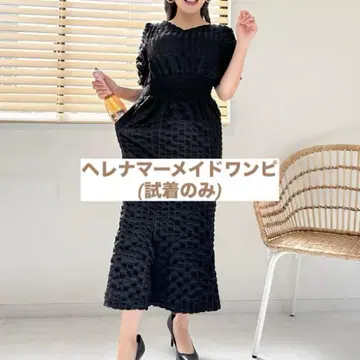 CINEMATIQ 헬레나 머메이드 원피스 (오닉스 블랙)