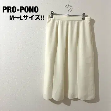 프로포노 플레어 스커트 시어 스커트 M 큐프라 화이트 여성용