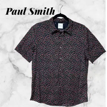 Paul Smith 폴스미스 꽃무늬 올 패턴 반팔 셔츠 L 사이즈 일본제