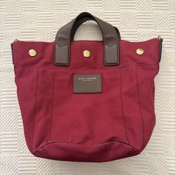 MARC JACOBS 버건디 토트백