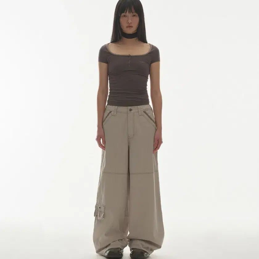 ZIGZAG PANTS BROWN - coyseio