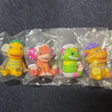 컬러풀한 동물 피규어 4종 세트