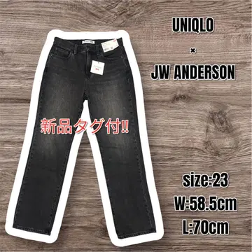 새상품 유니클로 JW ANDERSON 슬림 스트레이트 청바지+