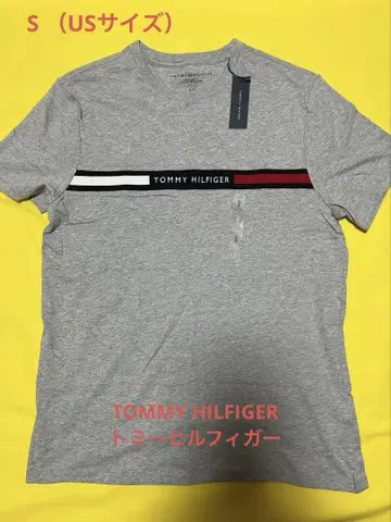 TOMMY HILFIGER 그레이 티셔츠 S(미국 사이즈) 자수 로고