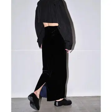 TODAYFUL Pencil Velour Skirt 펜슬 벨로아 스커트
