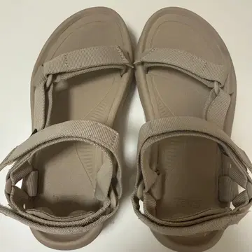 TEVA 허리케인 앰프 밑창 24cm 세서미 베이지 통굽 샌들