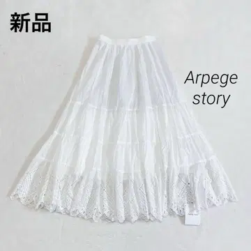 새상품 아르페쥬 스토리 자수 캉캉 스커트 1