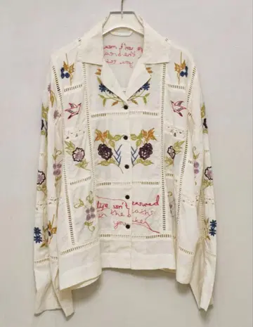 투데이풀 Embroidery Patchwork Shirts