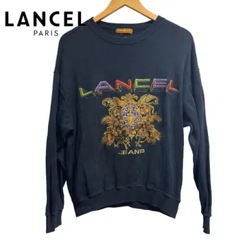 빈티지 LANCEL 다크 블루 트레이닝복 자수 일본제