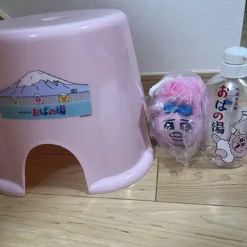 빤쮸토끼 목욕탕 의자 펌프 보틀 바디 스펀지 3개 세트