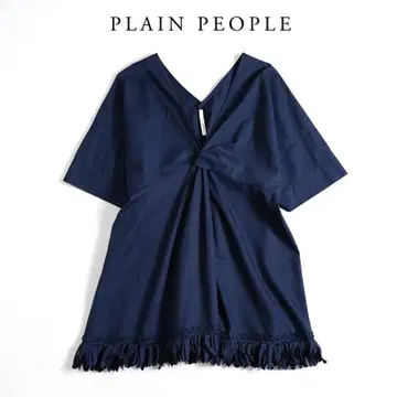 253y*플레인 피플 PLAIN PEOPLE 프린지 디자인 블라우스