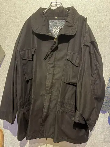 Brandit 블랙 밀리터리 자켓 5XL