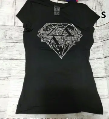 ZARA 자라 큐빅 반팔 티셔츠 S 미사용 블랙