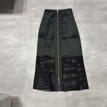 HARE 메쉬 패널 롱 스커트 F 사이즈