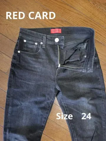 RED CARD 데님 블랙 24 사이즈 블랙 레드카드 청바지