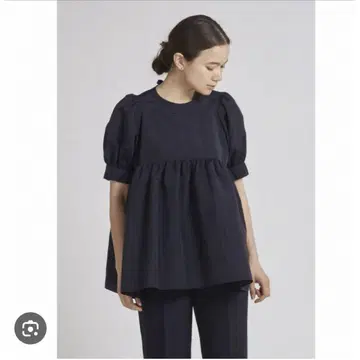 [ yori ] 숏 퍼프 개더 블라우스