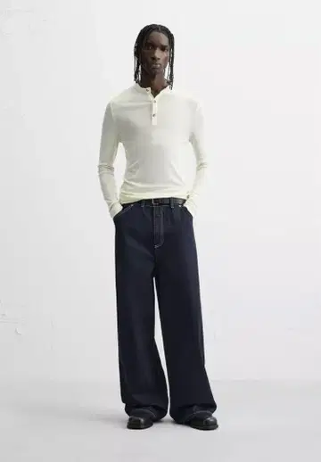 zara 엑스트라 배기 데님 인디고 블루 완판템 [가격 인하 협상 가능]