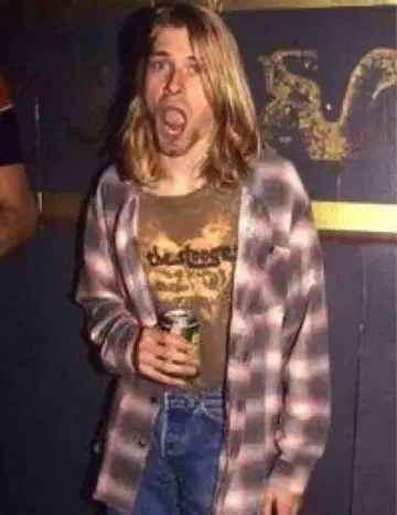 90년대풍 체크 셔츠 y2k 그런지 Nirvana Vintage NANA