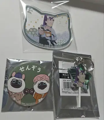 난자타운 릿카 센조 아크릴 코스터 캔뱃지 캔디 키링