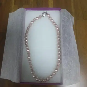 가쓰라 유미 핑크 펄 목걸이