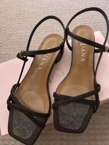 DIANA 스트랩 플랫 샌들 브라운 23.5cm 새상품