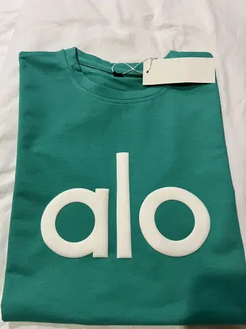 Alo 로고 티셔츠 그린