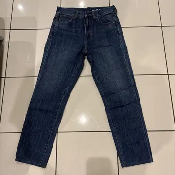 THEORY LUXE 스트레이트 데님 다크 블루