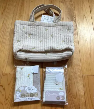 누비백 이블 토트백 꽃 자수 아기띠 벨트 커버 세트