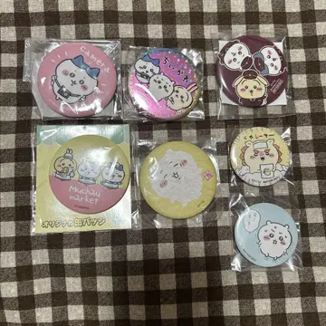 치이카와 토끼 하치와레 시사 캔뱃지 새상품