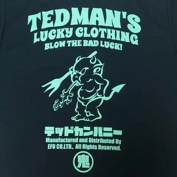 Ted Company 테드맨 드라이 티셔츠 블랙 레드 데빌