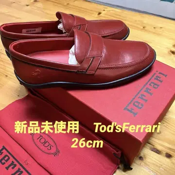 미사용 새상품 TOD'S Ferrari 콜라보 로퍼 26cm