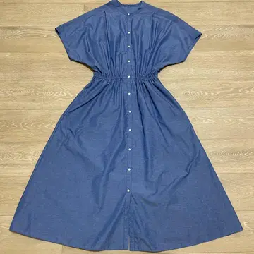 어반 리서치 린넨 블렌드 개더 원피스
