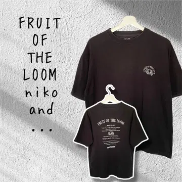 FRUIT OF THE LOOM niko and 콜라보 반팔 티셔츠