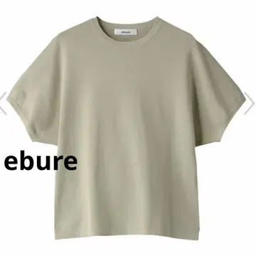 Ebure 2022 ss 니트 티셔츠 코튼 그린 ebure 보타니컬